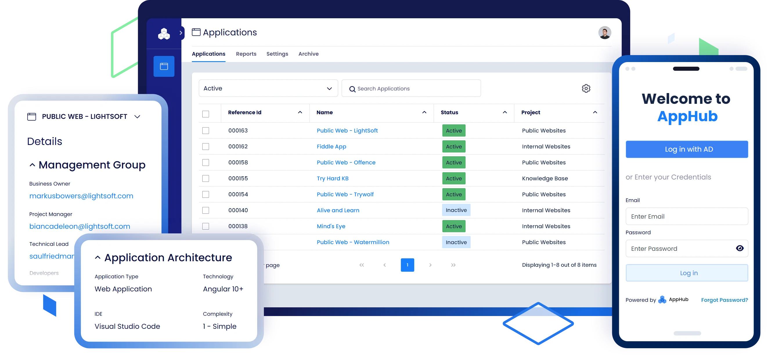 Apphub dashboard screenshot